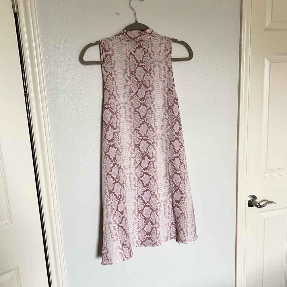 Equipment Snake Print Mina Shift Button Down Dres… - image 3